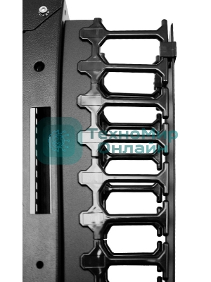 Вертикальный кабельный органайзер с пластиковыми пальцами 42U для шкафов ШТК-СП