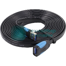 Кабель-удлинитель Vention USB 3.0 AM/AF - 3 м плоский VAS-A13-B300