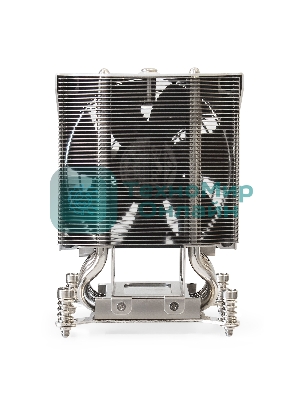 Кулер для процессора ExeGate ESNK-P0050AP4.PWM.4U.2011.Cu серебристый, 92 мм, алюминий/медь, 3800 об/мин, 44 дБ, 4 pin, 165 Вт, 125.8 мм