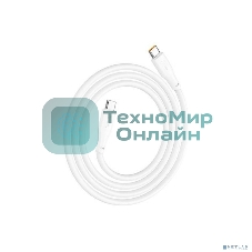 Кабель HOCO X93/ PD кабель Type-C-Type-C/ 1m/ 60W/ белый
