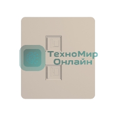 Розетка KRANZ ROUND компьютерная RJ45 кат6 с/у шелк