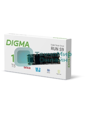 Накопитель SSD Digma Run S9, 1Tb, SATA III, 2.5
