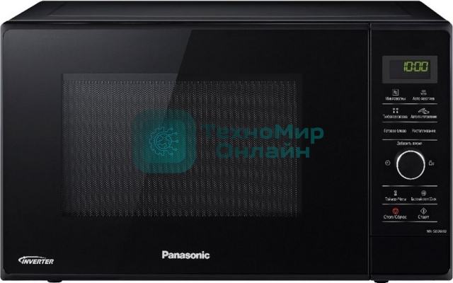 Микроволновая печь Panasonic NN-SD36HBZPE черный, 23 л, 1000 Вт, переключатели - сенсор, поворотный механизм
