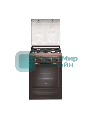 Плита газовая Gefest ПГ 6100-04 0003 коричневый, конфорок 4 шт, духовка 52 л, 60 см x 85 см x 60 см