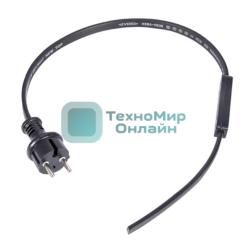 Набор для подключения двухжильного Neon-night Belt-light (шнур питания 1,5м с вилкой, коннектор)