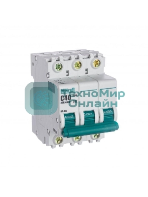 Выключатель автоматический модульный DEKraft 3п C 40А 4.5кА ВА-101 11082DEK