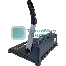 Переплетчик ГЕЛЕОС БП-12 на пластиковую пружину, А4, ручная перфорация 12 листов, переплет макс до 500 л., глубина перфорации 3,5-5,5 мм