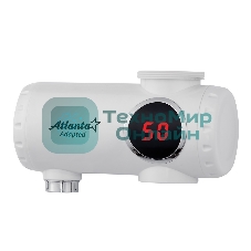 Водонагреватель Atlanta, ATH-7425 белый, проточный 2000Вт, Мгновенный нагрев потока в диапазоне 30-85 °C, Автоматическое гидравлическое управление, Защита от сухого включения ТЭНа, Работает в водопроводных сетях с давлением от 0,05 до 0,5 МPa, защита от перегрева.