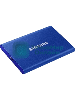 Внешний SSD Samsung T7, 2TB, USB 3.2 Gen 2 Type-C, R/W 1050/1000, синий