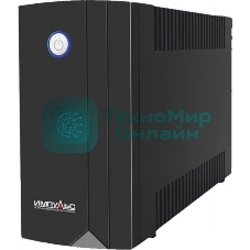 Источник бесперебойного питания Импульс Юниор 850 850 ВА/480 Вт, LED, АКБ 1х5.6А·ч, IEC-C13x4,черный