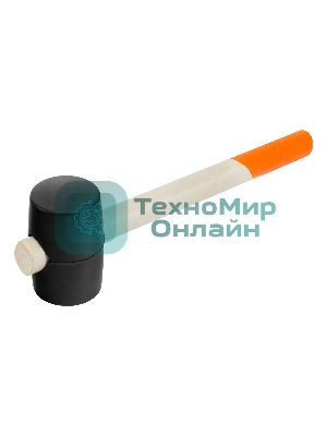 Киянка резиновая Sparta 340 г, черная резина, деревянная рукоятка