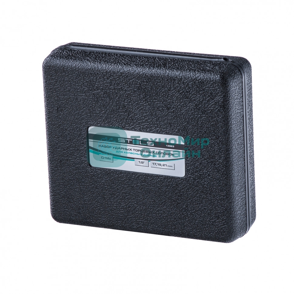 Набор головок ударных 6-гранных удлиненных для колесных дисков (17,19,21 мм) 1/2