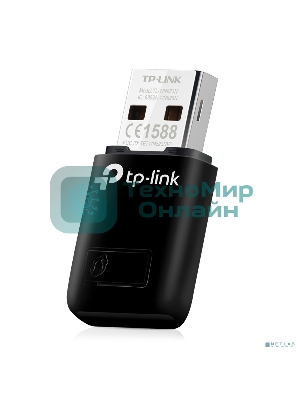 Сетевой адаптер TP-Link SOHO TL-WN823N Беспроводной USB мини адаптер 300 Мбит/с стандарта N c кнопкой QSS(Realtec)