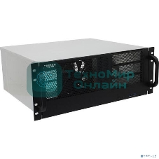Корпус 4U server case Procase RM438-B-0 3x5.25+8HDD,черный,без блока питания,глубина 380мм, MB ATX 12