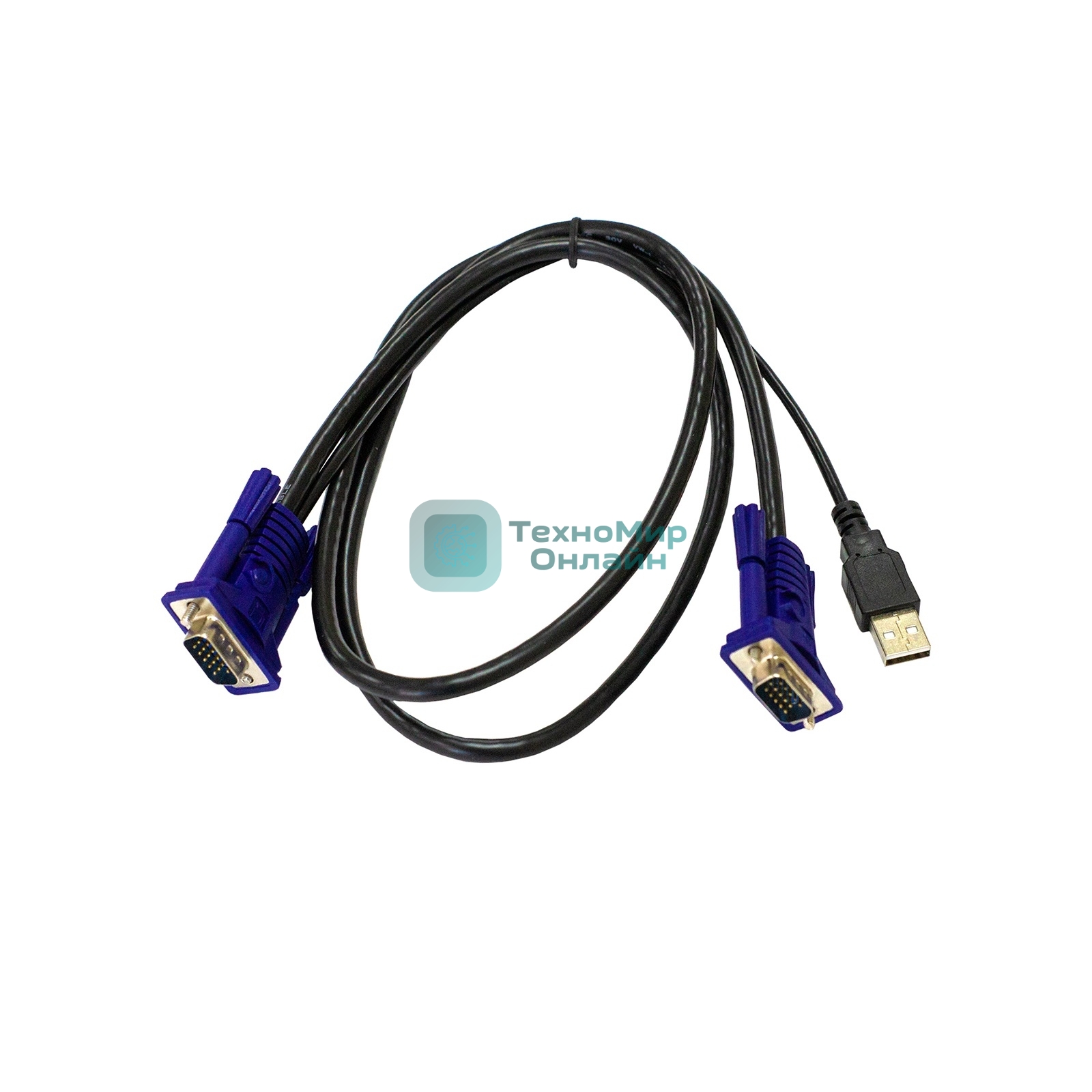 Кабель KVM ORIGO OKVMCU/A1A c разъемами VGA и USB, 1,8 м