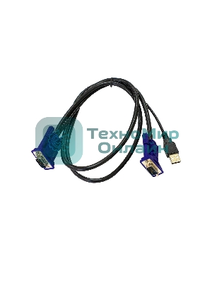 Кабель KVM ORIGO OKVMCU/A1A c разъемами VGA и USB, 1,8 м