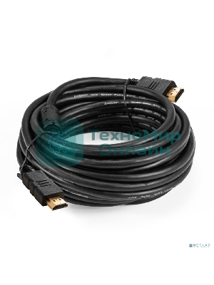 Кабель HDMI ExeGate EX-CC-HDMI2-7.5F (19M/19M, v2.0, 7,5м, 4K UHD, Ethernet, ферритовые кольца, позолоченные контакты)