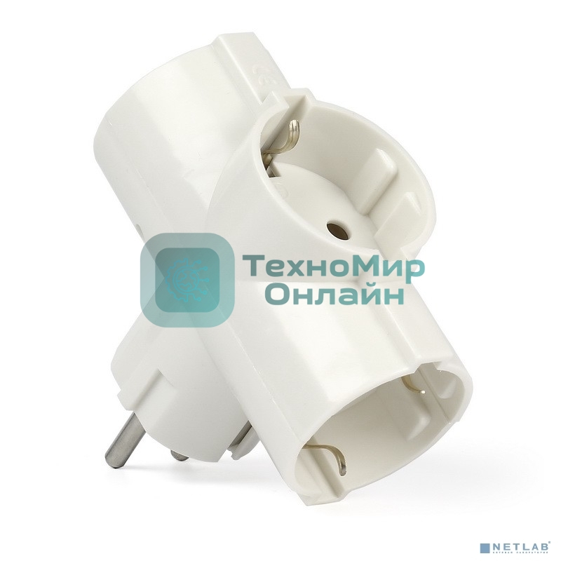 Разветвитель Smartbuy SBE-16-A03-3z 3 гнезда с заземлением круглый 16А 250B