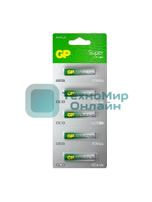 Алкалиновые батарейки GP Super Alkaline G-Tech 24А ААA - 1 шт. на отрывных блистерах