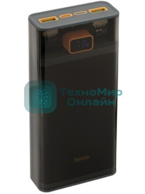 Внешний аккумулятор 20000mAh 2USB+1Type-C+1micro USB 2.0A Hoco J165A (Black). 
