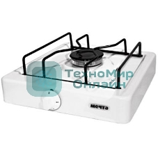 Газовая плита Мечта 100М белая, 1к Газ,1к., поворотные переключатели, белый