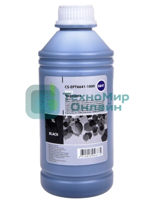 Чернила Cactus CS-EPT6641-1000 черный 1000 мл для Epson L100/L110/L120/L132/L200/L210/L222/L300/L312/L350/L355/L362/L366/L456/L550/L555/L566/L1300