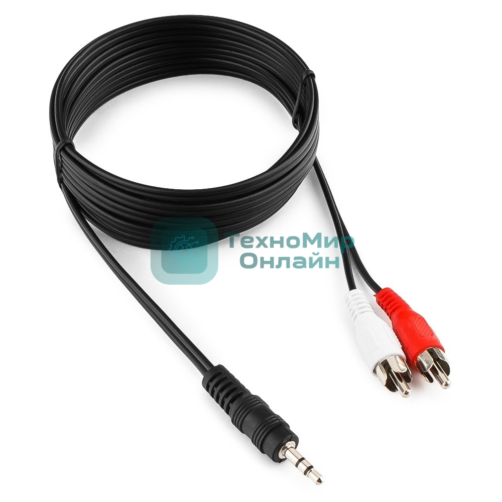 Кабель аудио Gembird/Cablexpert Jack3.5/2xRCA, 2.5м