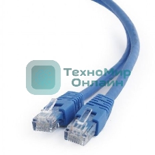 Патч-корд UTP Cablexpert cat.6, 1м, литой, многожильный, синий