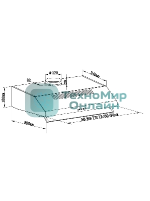 Вытяжка Maunfeld MP-1 60 белый