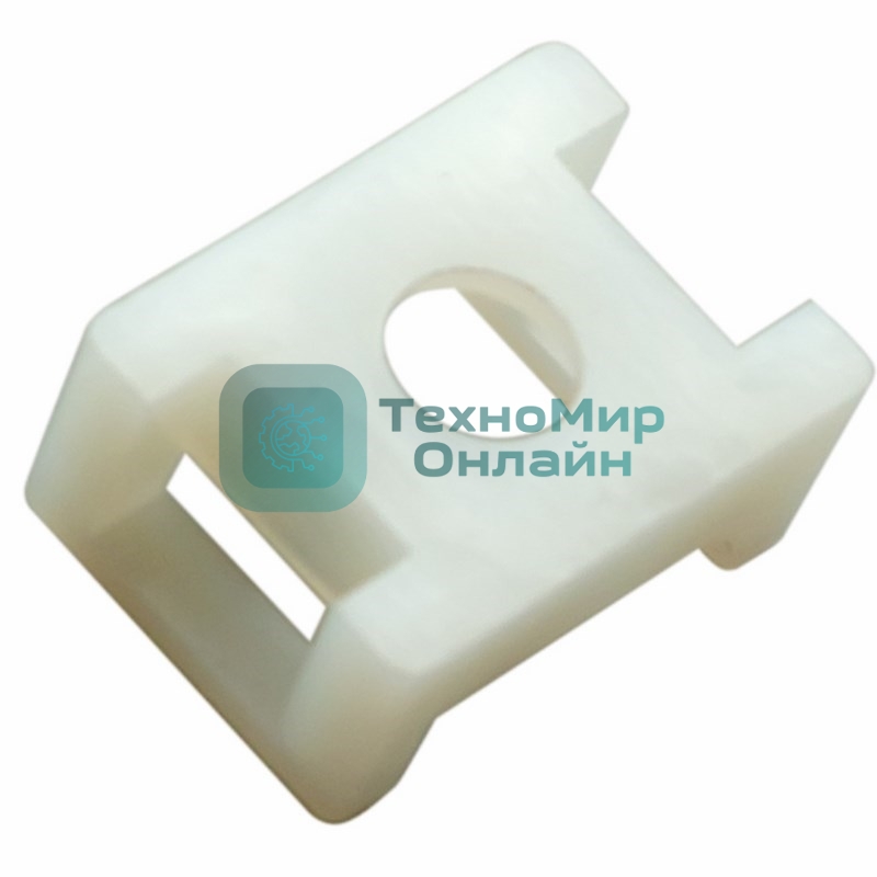 Площадка для крепления стяжки Rexant (ПС-2) 22x16 мм, белая, упаковка 10 шт.