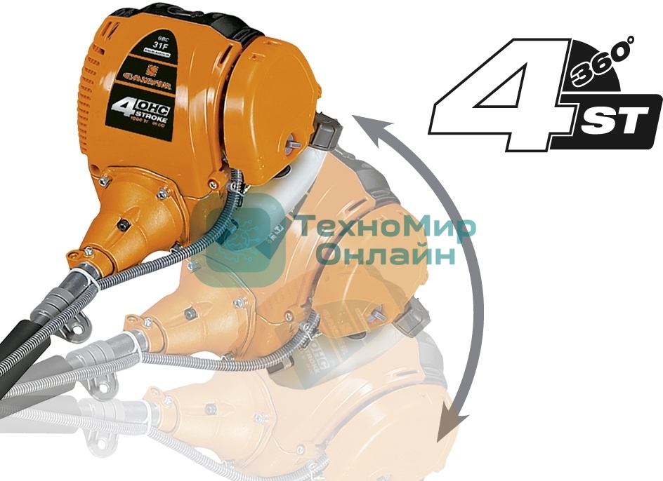 Мотокоса CARVER GBC-31F 4-хтактн. ранец диск40зуб. easy-head леска2,4мм