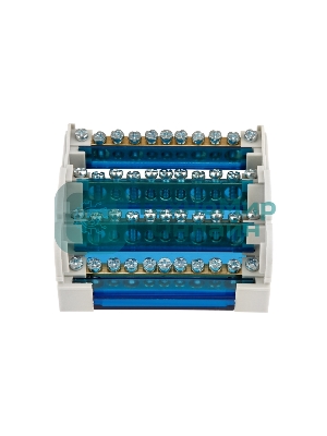 Шина на DIN-рейку в корпусе (кросс-модуль) Rexant 4х11