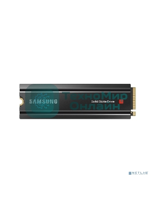 Накопитель SSD Samsung 980 PRO, 1TB, PCIe 4.0 x4, M.2 2280, NVMe, R/W 7000/5000, с радиатором