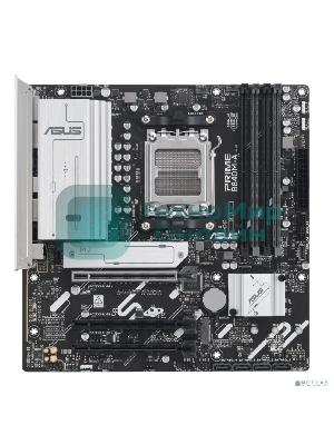 Материнская плата ASUS PRIME B840M-A-CSM, AM5, AMD B840, 4xDDR5, 4xSATA, 3xM.2, 1xPCI-E 4.0 x16, 2xPCI-E 3.0 x16, 1xRealtek 2.5Gb LAN, 2xUSB-A 10Gbps, 1xUSB-C 5Gbps, 4xUSB-A 2.0, 3x3.5 мм, 7.1, micro-ATX