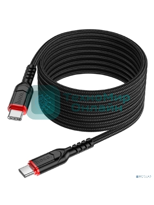 Кабель HOCO X59/ PD кабель Type-C-Type-C/ 2m/ 3A/60W/ черный