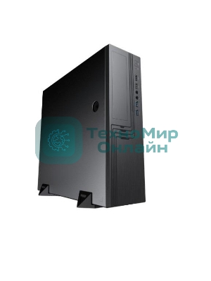 Компьютерный корпус EL555BK PM-300TFX 80+Bronze U3.0*2+U2*2+2*combo Audio; fan 9см; intrusion switch POWERMAN Slim Case 6143524