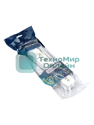 Сетевой фильтр Гарнизон EPS-OP-4-CU2-W-2 2.0 Мультипорт 4 р, 10А, 1xType-C PD, 2 х USB QC, 4 м, ур.защиты 4+, белый, пак (21449)