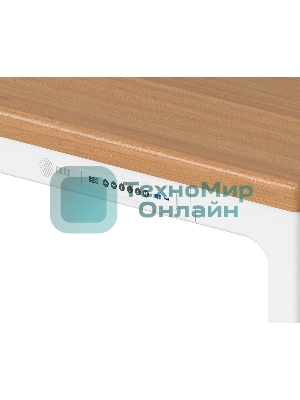 Стол компьютерный Cactus CS-ET-WWD столешница МДФ, белый дуб молочный каркас белый