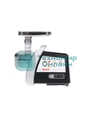 Мясорубка электрическая Bosch MFW68640 черный, 2200 Вт, 4.3 кг/мин, реверс, металлический лоток, насадки - 5