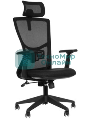 Кресло руководителя Бюрократ MC-811-H черный Elastic-102 крестов. пластик