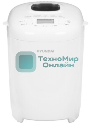 Хлебопечка Hyundai HYBM-M0714 белый, 550 Вт, 0.9 кг, 15 программ