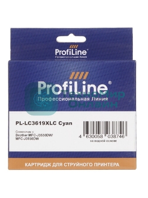 Картридж струйный ProfiLine PL-LC3619XLBK для принтеров Brother MFC-J2330DW/J2730DW/J3530DW/J3930DW с чернилами Black