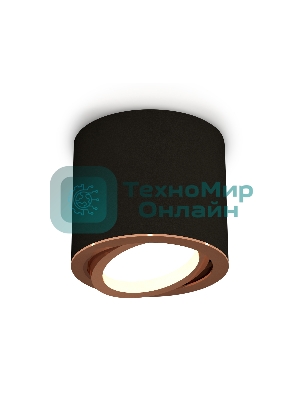 Светильник Ambrella Light XS7402004 SBK/PPG черный песок/золото розовое полированное MR16 GU5.3 (C7402, N7005)