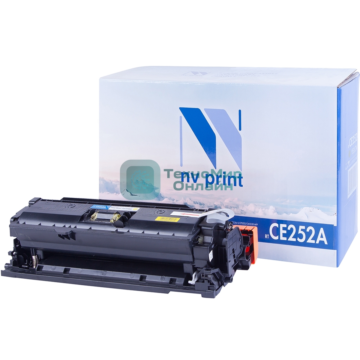 Картридж лазерный NVPrint совместимый HP CE252A Yellow для LJ Color CM3530/CP3525 (7000k)