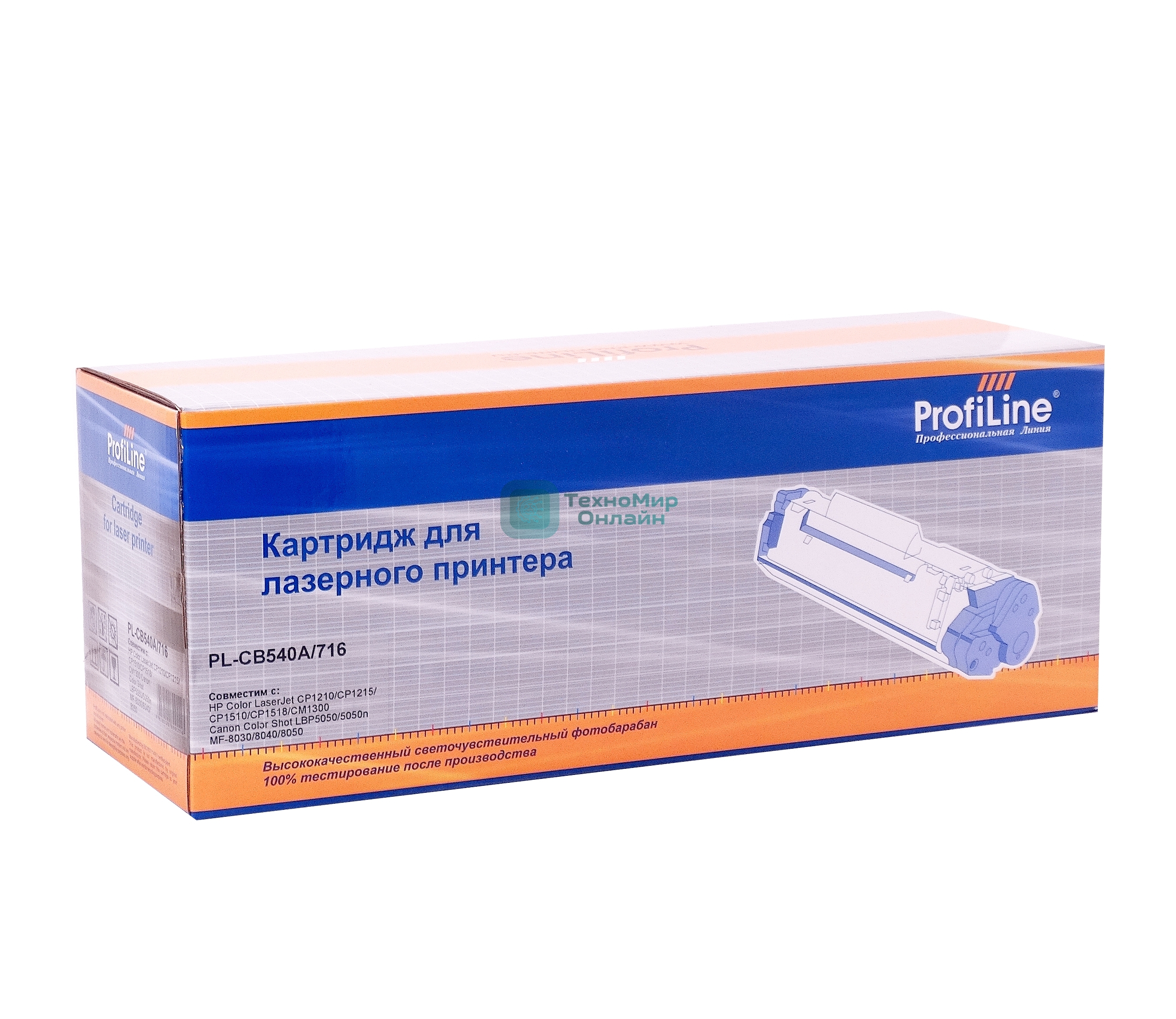 Картридж лазерный ProfiLine PL-CB540A/716 для принтеров HP Color LaserJet CP1210/CP1215/CP1510/CP1518/CM1300/1312 Canon Color Shot LBP 5050/5970/5975, MF-8030/8040/8050 черный 2200 копий