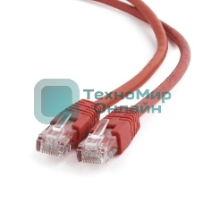 Патч-корд UTP Cablexpert cat.6, 1м, литой, многожильный, красный