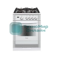Плита газовая Gefest ПГ 6500-03 0042 белый, конфорок 4 шт, духовка 52 л, 60 см x 85 см x 60 см
