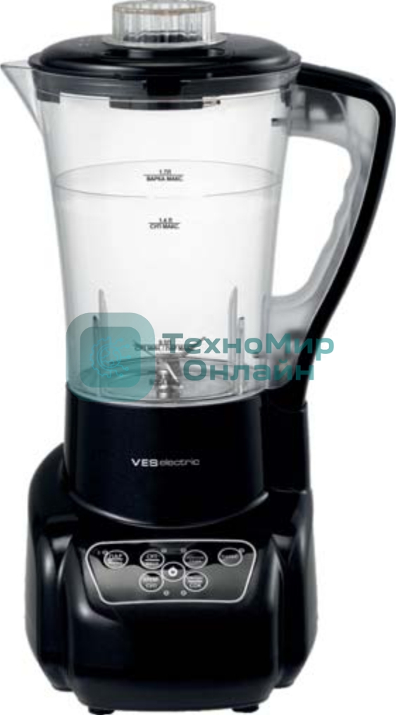 Мультиварка-блендер VES SK-A24-B, 1100 Вт (300 Вт+800 Вт), 1.7 л, 5 программ, черный