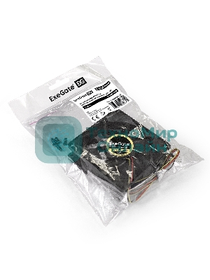 Вентилятор для корпуса ExeGate ExtraPower EP08025B3P черный, 80 мм, 2900 об/мин, 29.5 дБ, 3 pin