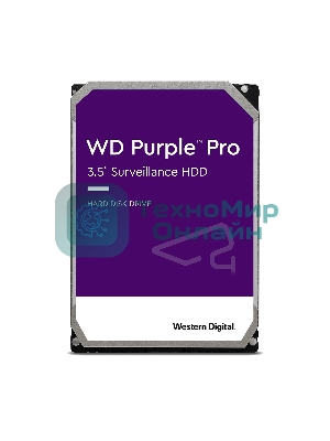 Жесткий диск Western Digital Original SATA-III 12Tb WD121PURP Video Purple Pro (7200rpm) 256Mb 3.5